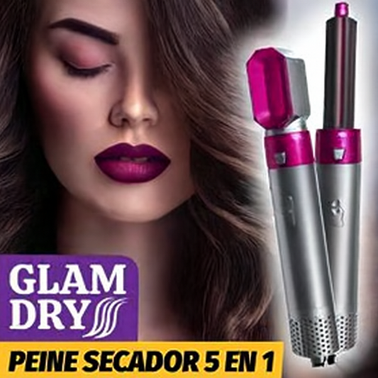 MULTICABEZAL 5 EN 1 👩‍🦱 CEPILLO ALISADOR, SECADOR, RIZADOR DE PELO