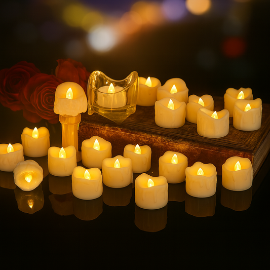 Luz y Magia: Pack de 24 Velas LED 🌟 – “Transforma tu hogar en segundos”