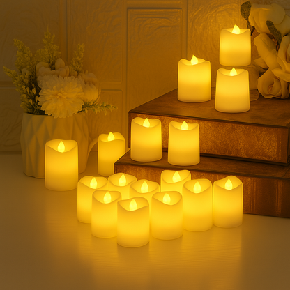 Luz y Magia: Pack de 24 Velas LED 🌟 – “Transforma tu hogar en segundos”