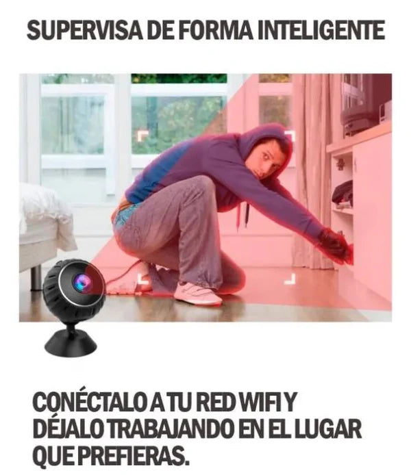 W8 SmartCam 360™:Detección de movimiento + visión nocturna: tu guardián las 24 horas