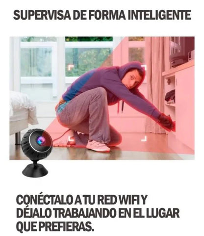 W8 SmartCam 360™:Detección de movimiento + visión nocturna: tu guardián las 24 horas