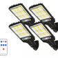 PACK x 4 Luces LED con sensor de movimiento PANEL SOLAR, CONTROL REMOTO! Super Brillante