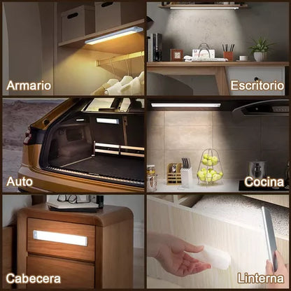 Barra Led PACK X2 Sensor de movimientos Recargable. SUPER OFERTA!🚀