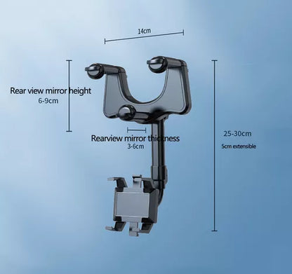Soporte Para Teléfono📱 Con Espejo Retrovisor Giratorio De 360