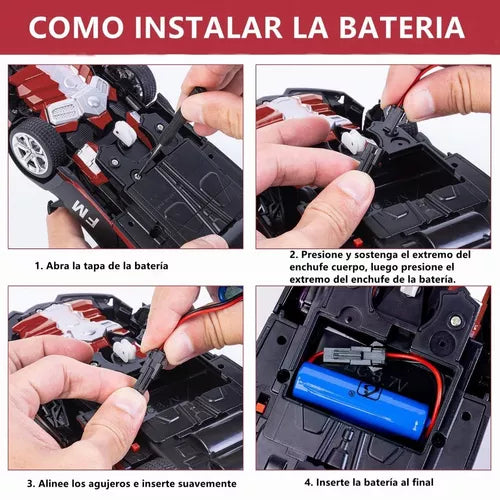 Lamborghini RECARGABLE Control Remoto Transformers 🤖