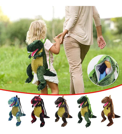 Mochila de Dinosaurio de Felpa con Luz y Sonido mochila realista de dinosaurio de peluche 3D