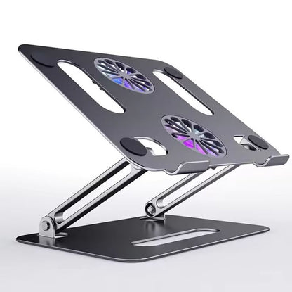 CoolStand™ Pro :🧊⚙️ Soporte con ventilador que cuida tu laptop y tu postura