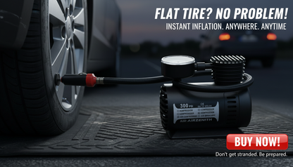 Compresor De Aire Mini Para Llanta 300psi Portátil 12v