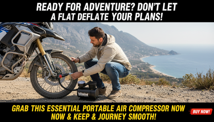 Compresor De Aire Mini Para Llanta 300psi Portátil 12v