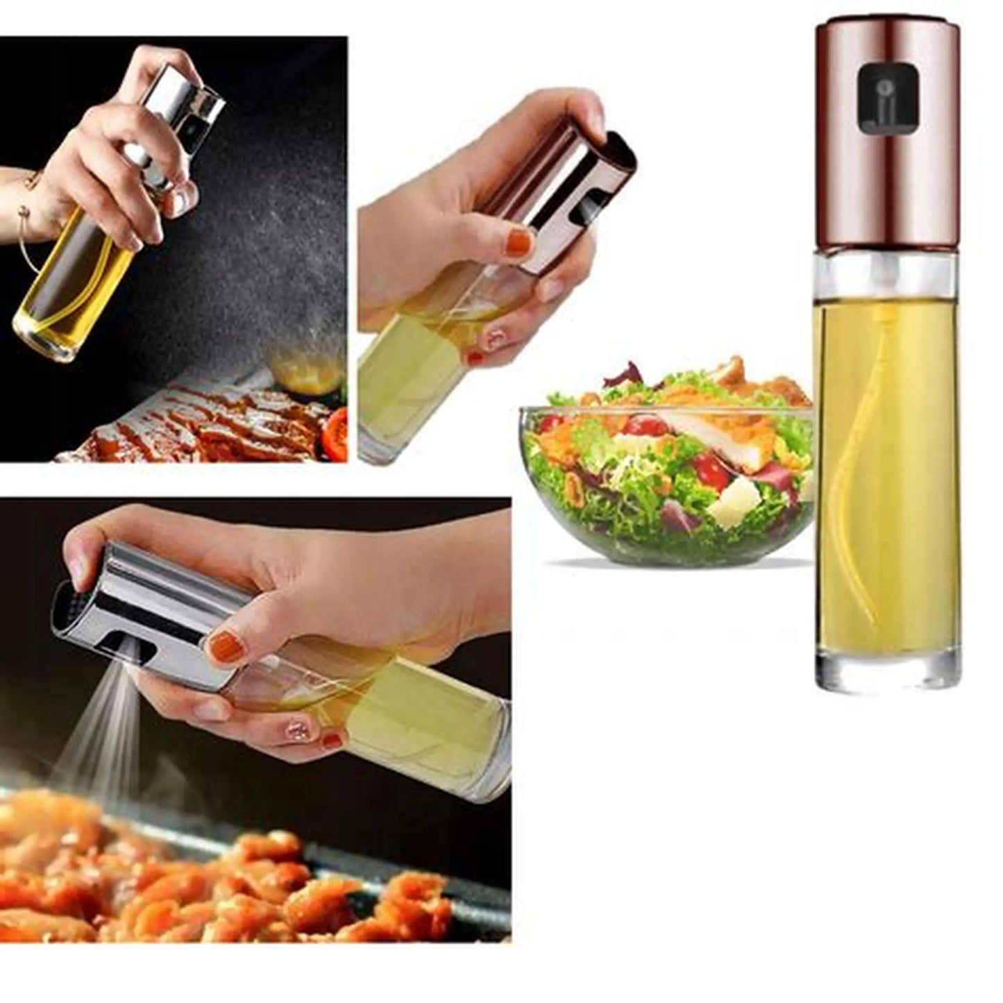 Spray de aceite Capacidad del pulverizador de aceite de 100 ml de vidrio y material plástico