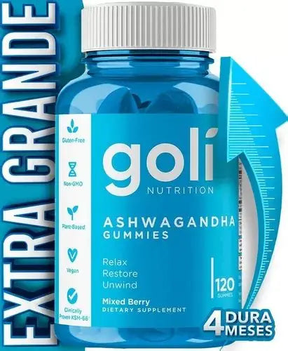 Suplemento Goli Ashwaganda 60 gomas