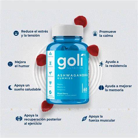 Suplemento Goli Ashwaganda 60 gomas
