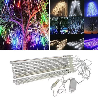 LLuvia de luces meteoro multicolor de  tubos 3.5 m de ancho