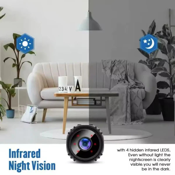 W8 SmartCam 360™:Detección de movimiento + visión nocturna: tu guardián las 24 horas