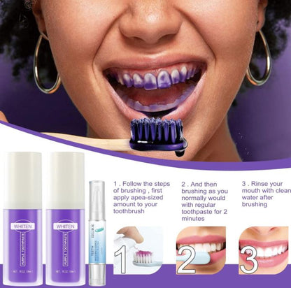 LumiSmile Purple™:🌟 ¡Transforma tu sonrisa en días con el poder del morado!😁🦷