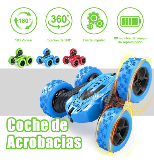 Carro Control Remoto Recargable Rotación 360°  Niños