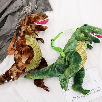 Mochila de Dinosaurio de Felpa con Luz y Sonido mochila realista de dinosaurio de peluche 3D