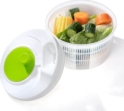 FreshSpin™:El Colador 3 en 1 para Ensaladas Frescas, Frutas y Verduras Siempre Listas 🥗