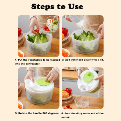 FreshSpin™:El Colador 3 en 1 para Ensaladas Frescas, Frutas y Verduras Siempre Listas 🥗