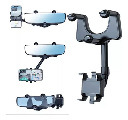 Soporte Para Teléfono📱 Con Espejo Retrovisor Giratorio De 360