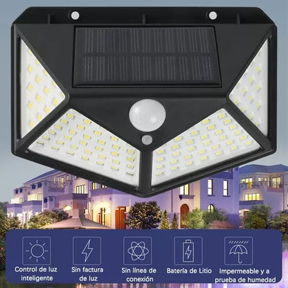 Luz led solar exterior