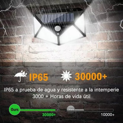 Luz led solar exterior